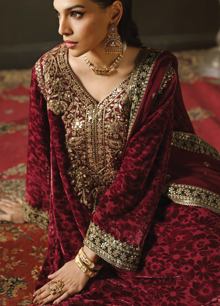 Signora by Charizma Unstitched Velvet Embroidered Suits 3 Piece CRZ25SV CVT5-15 - Festive Collection