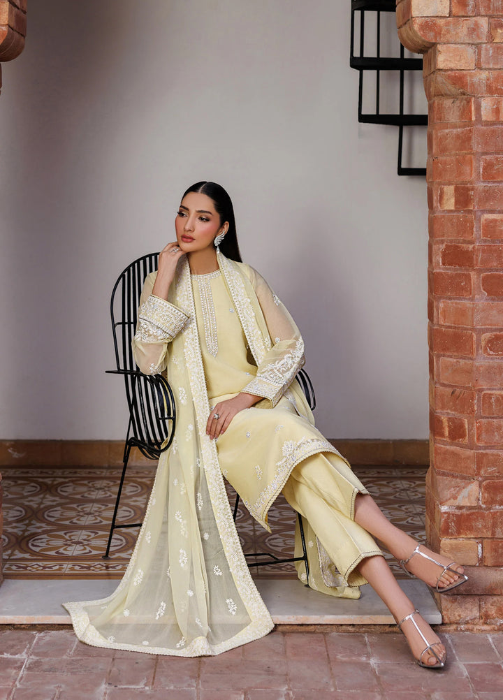 Nourah by Zarif Unstitched Embroidered Chiffon 3 Piece Suit ZR26UCN Nourah ZF/ZQH/ZARD 07 - Festive Collection