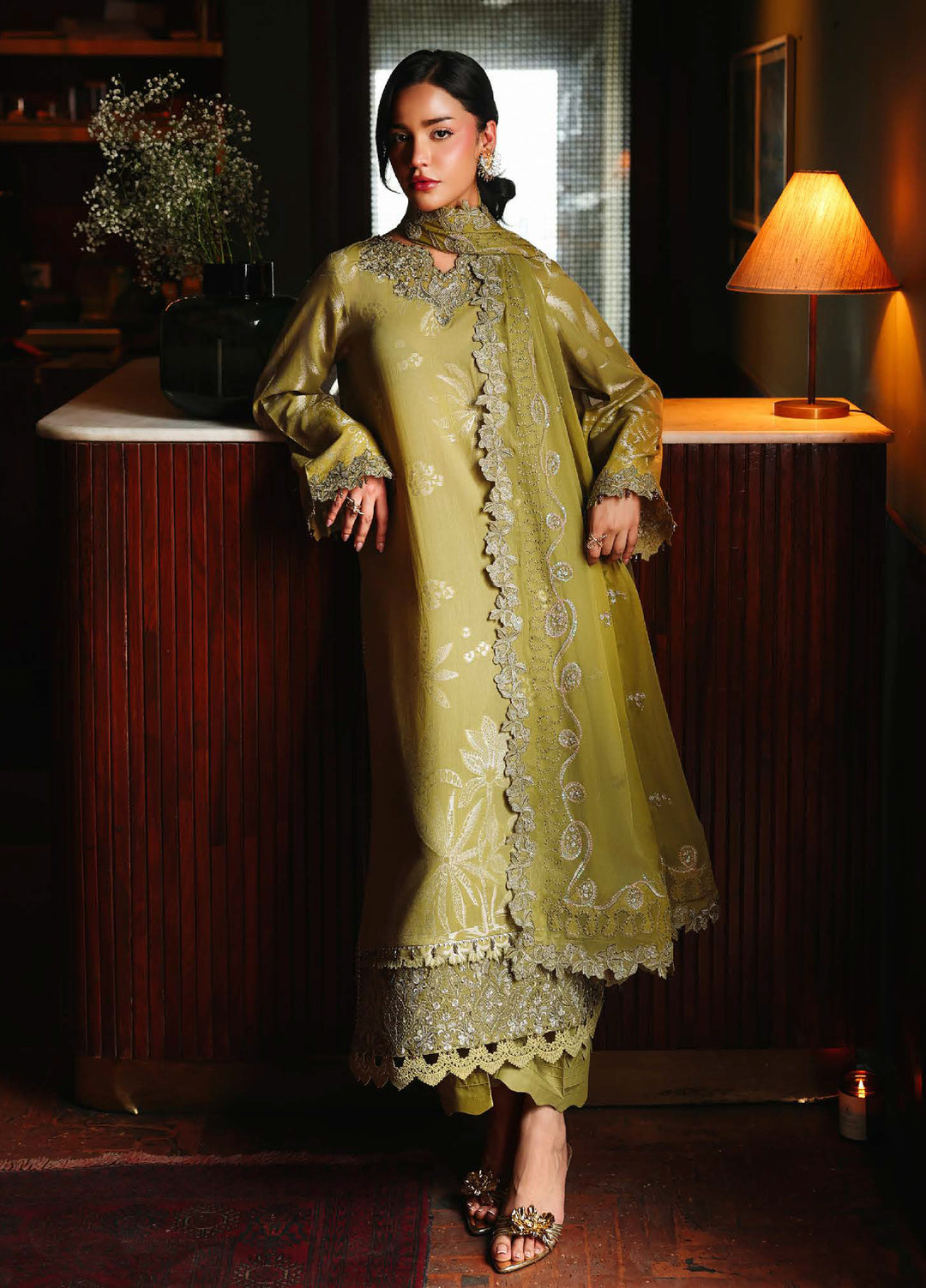Maya by Nureh Unstitched Embroidered Jacquard 3 Piece Suit NU26UJM NJ-107 - Casual Collection