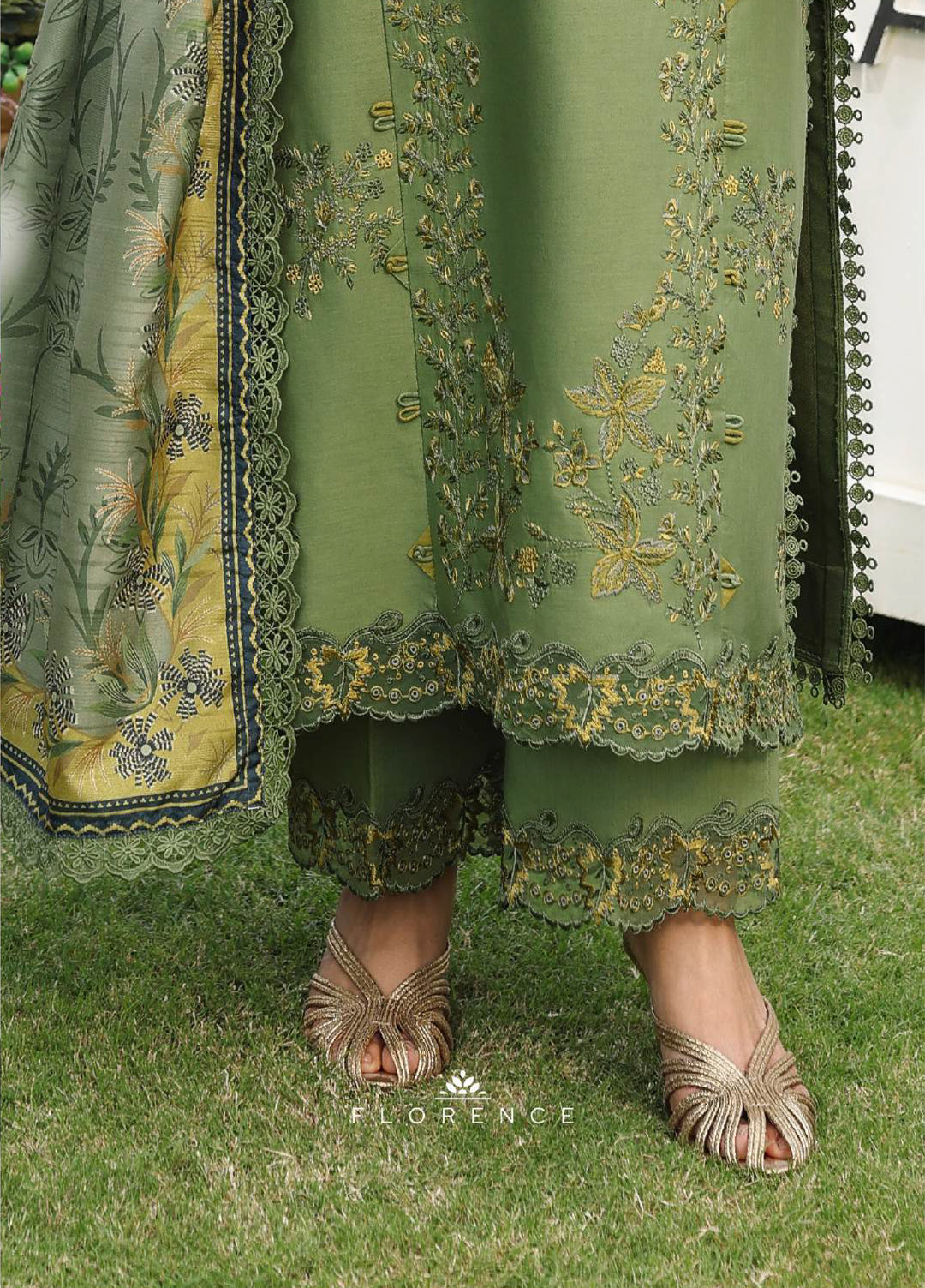 Florence by Rang Rasiya Unstitched Embroidered Lawn 3 Piece Suit RR26ULF Florence Bahar - Festive Collection