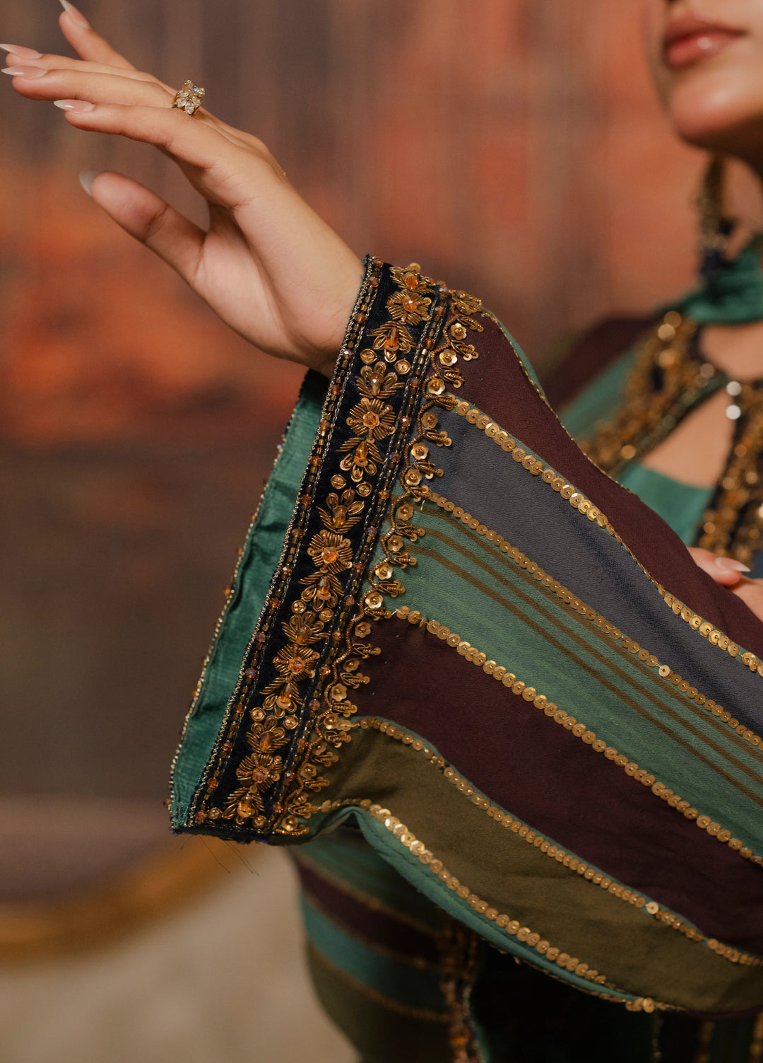 Lia by Miras Women Pret 3 Piece Embroidered Georgette Chiffon EKARA - Festive Collection