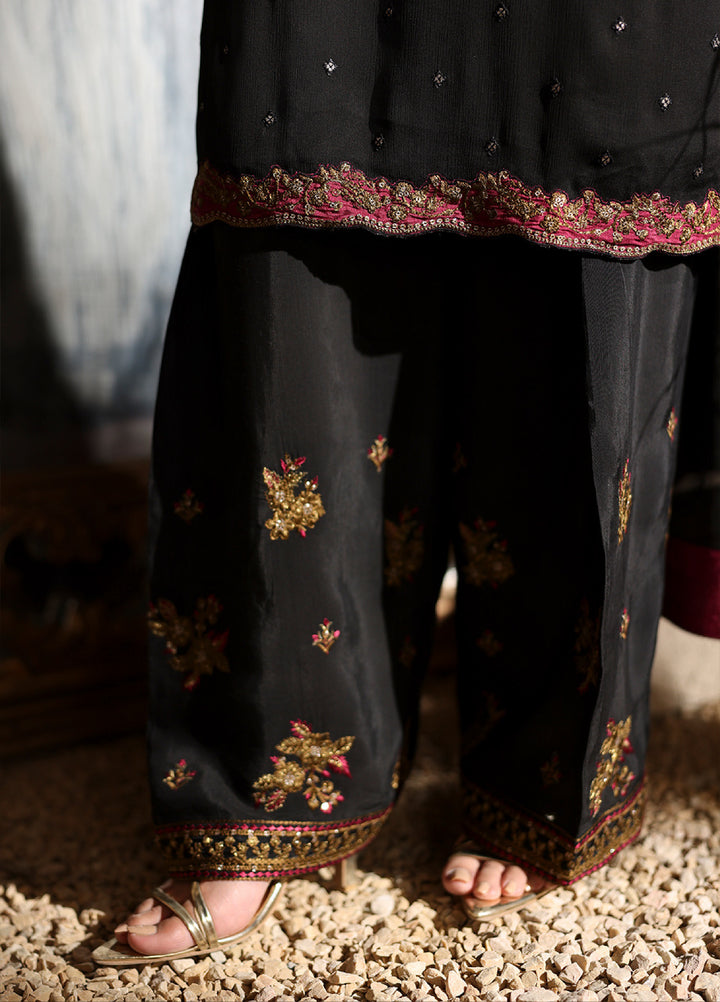 Luxe by Azure Unstitched Chiffon Embroidered Suits 3 Piece AZ25LF Mystere - Festive Collection