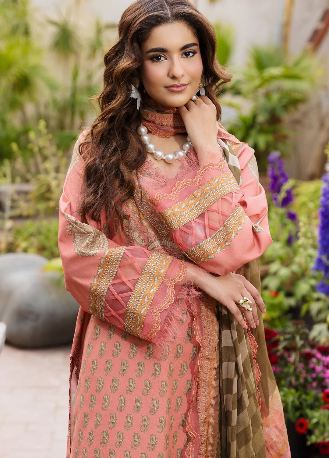 Andaaz by Charizma Unstitched Embroidered Lawn 3 Piece Suit CHR26UAL CAD6-07 - Summer Collection