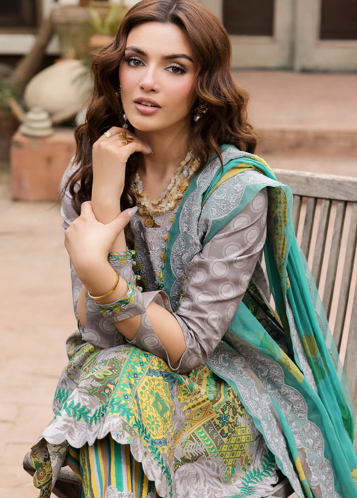 Andaaz by Charizma Unstitched Embroidered Lawn 3 Piece Suit CHR26UAL CAD6-06 - Summer Collection