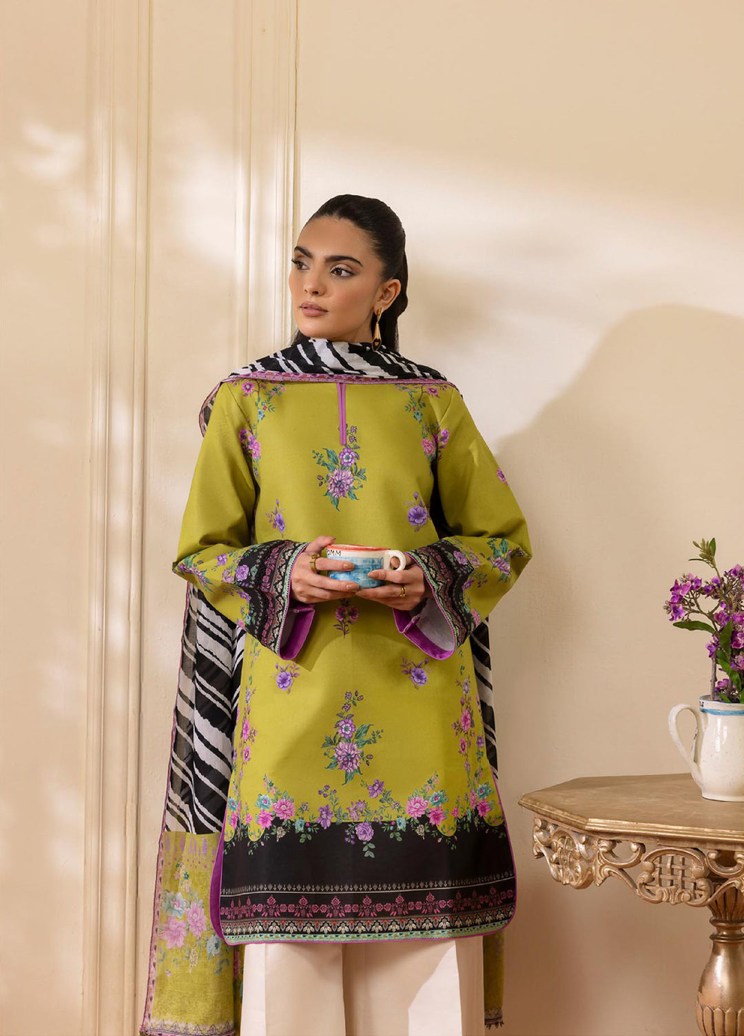 Nissa by RajBari Unstitched Printed Lawn 3 Piece Suit RB26ULN D-04 - Casual Collection