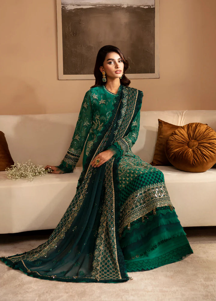 Xenia Formal Luxury Unstitched Embroidered Chiffon Suits 3 Piece XE25FL D-03 Mirai - Formals Collection