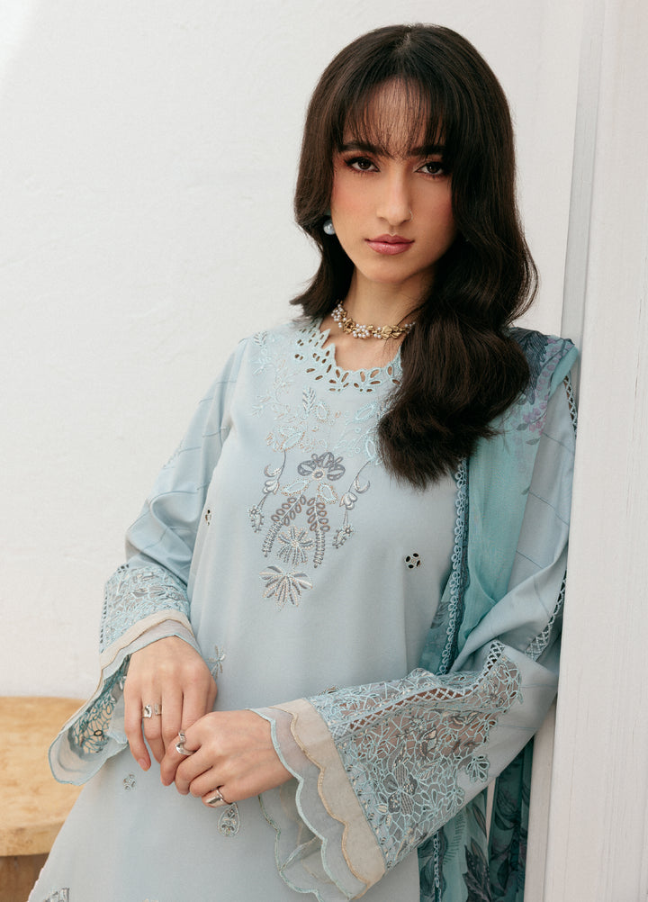 Zync by Florent Untitched Lawn Embroidered 3 Piece Suit FL26UZ FZ-4B - Summer Collection