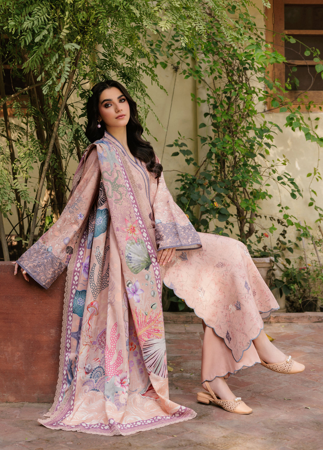 Zync by Florent Whispers Unstitched Embroidered Modal 3 Piece FL25WW FL-4A - Winter Collection