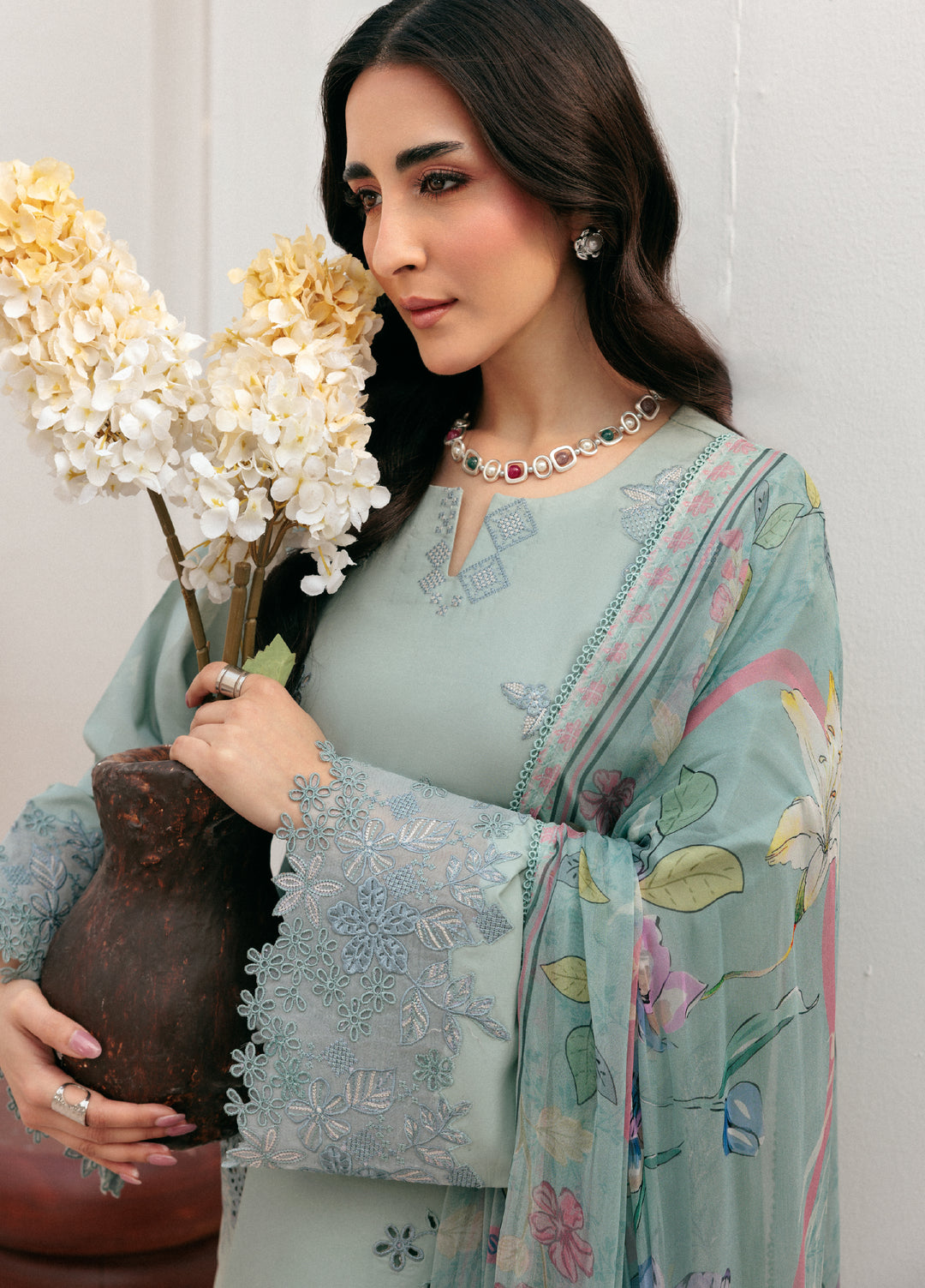 Zync by Florent Untitched Lawn Embroidered 3 Piece Suit FL26UZ FZ-2A - Summer Collection