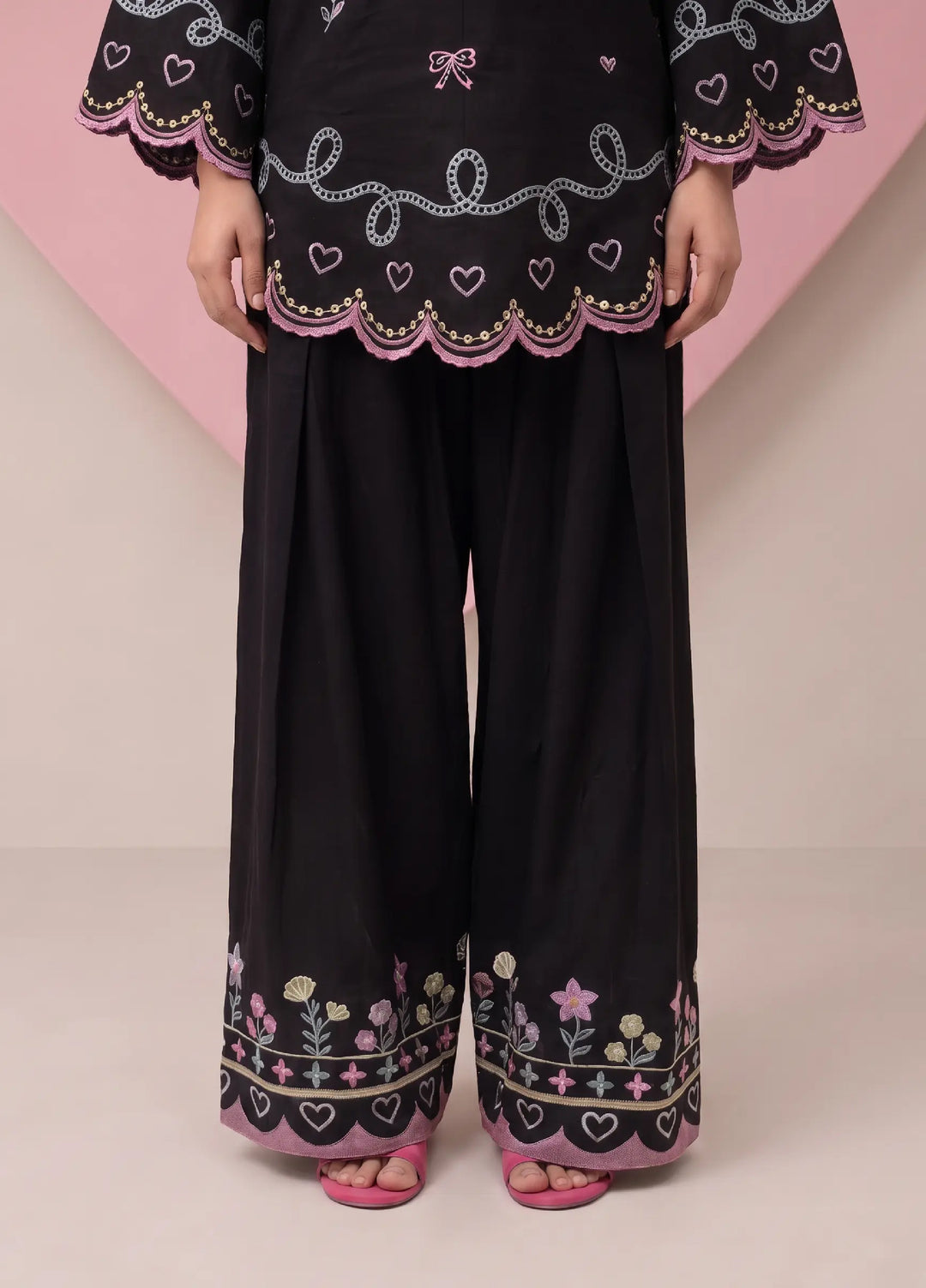 Scherezade Women RTW Embroidered Lawn Cotton 3 Piece Suit CONFETTI - Casual Collection