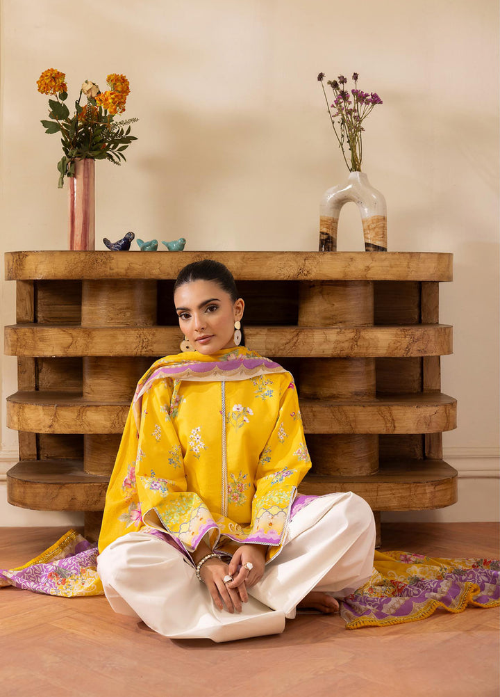 Nissa by RajBari Unstitched Printed Lawn 3 Piece Suit RB26ULN D-01 - Casual Collection