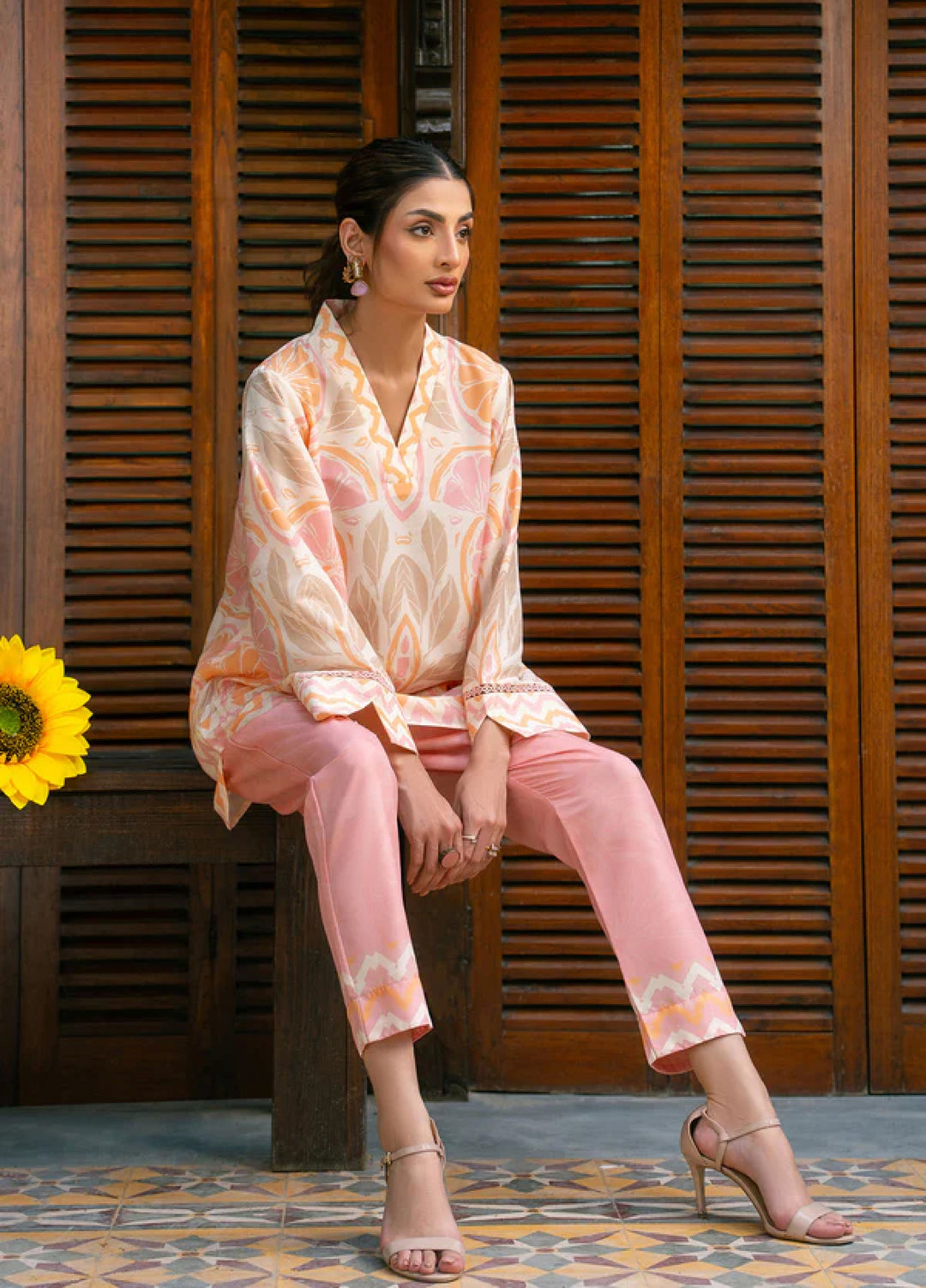 Nairah Women Pret Printed Arabic Lawn Suit NAH26PN Citrus Breeze - Spring Collection