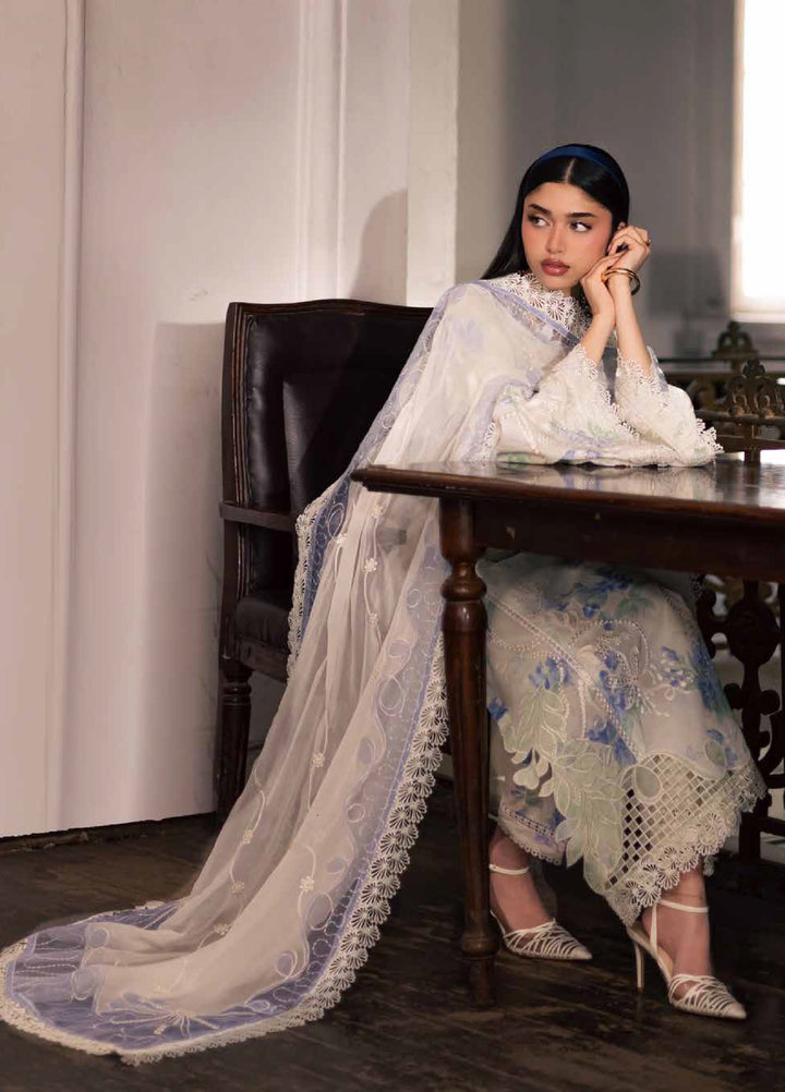 Maya by Nureh Unstitched Embroidered Luxury Lawn 3 Piece Suit NU26ULM NS-166 - Summer Collection