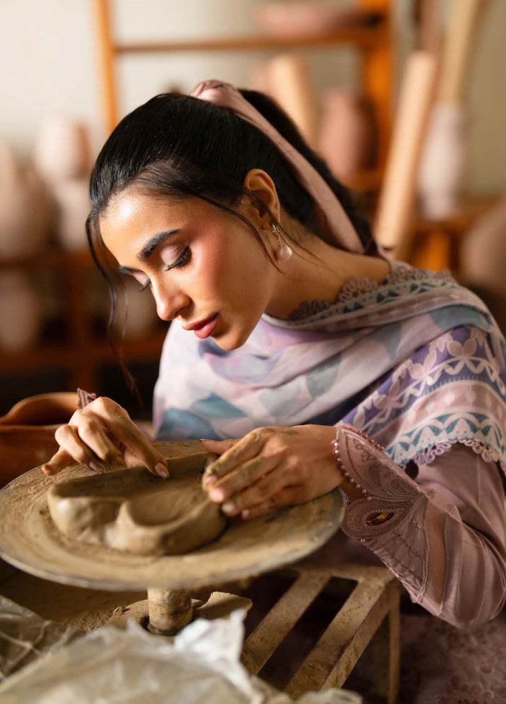 Raha by Nureh Unstitched Embroidered Jacquard Lawn 3 Piece Suit NU26URJ NE-238 - Festive Collection