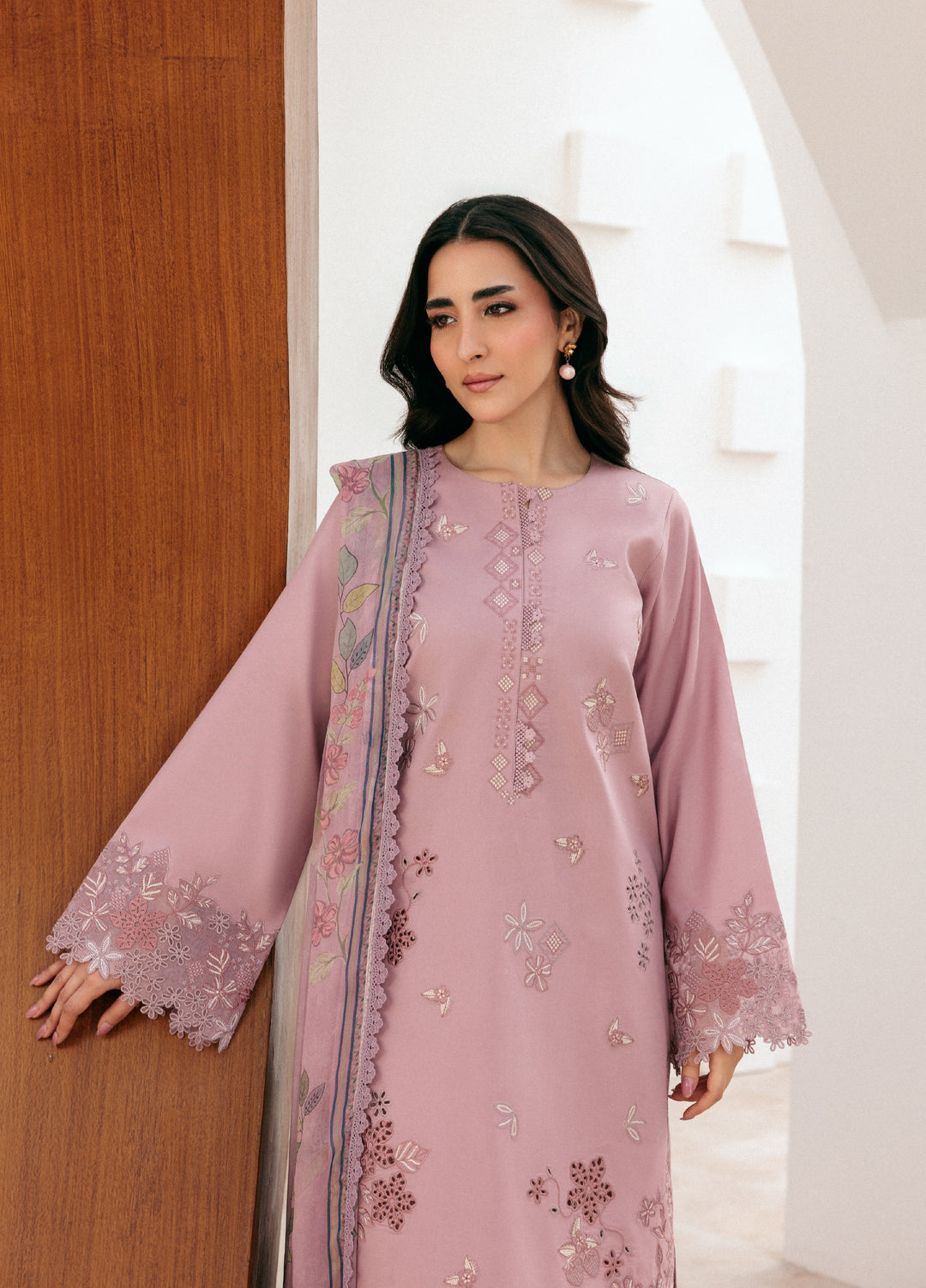 Zync by Florent Untitched Lawn Embroidered 3 Piece Suit FL26UZ FZ-2B - Summer Collection