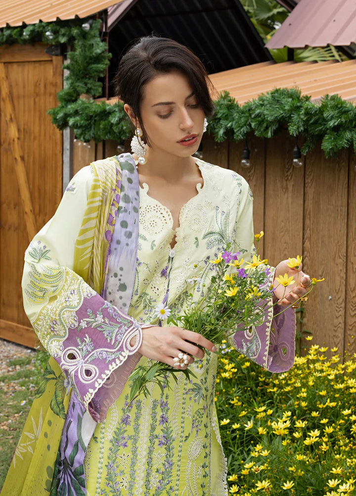 Mon Tresor by Esmel Unstitched Embroidered Luxury Lawn 3 Piece Suit EML26UMT D7-Fia - Summer Collection