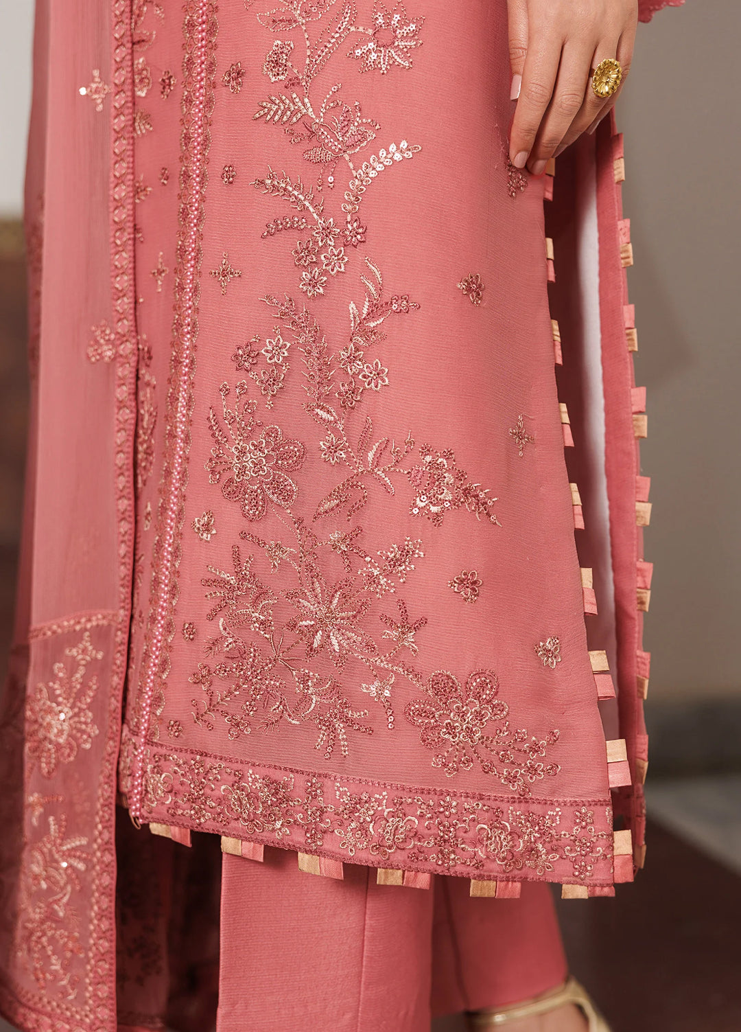 Nourah by Zarif Unstitched Embroidered Chiffon 3 Piece Suit ZR26UCN Nourah Angora ZF/ZQH/ANGORA 06 - Festive Collection