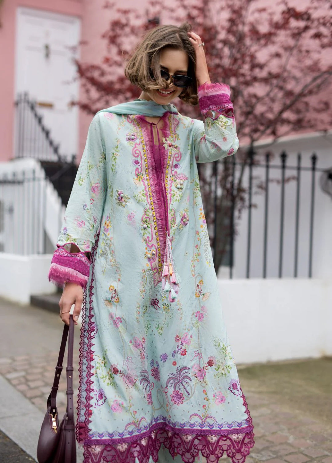 Sobia Nazir Prints Unstitched Embroidered Lawn 3 Piece Suit SN26UPL D-07A - Summer Collection