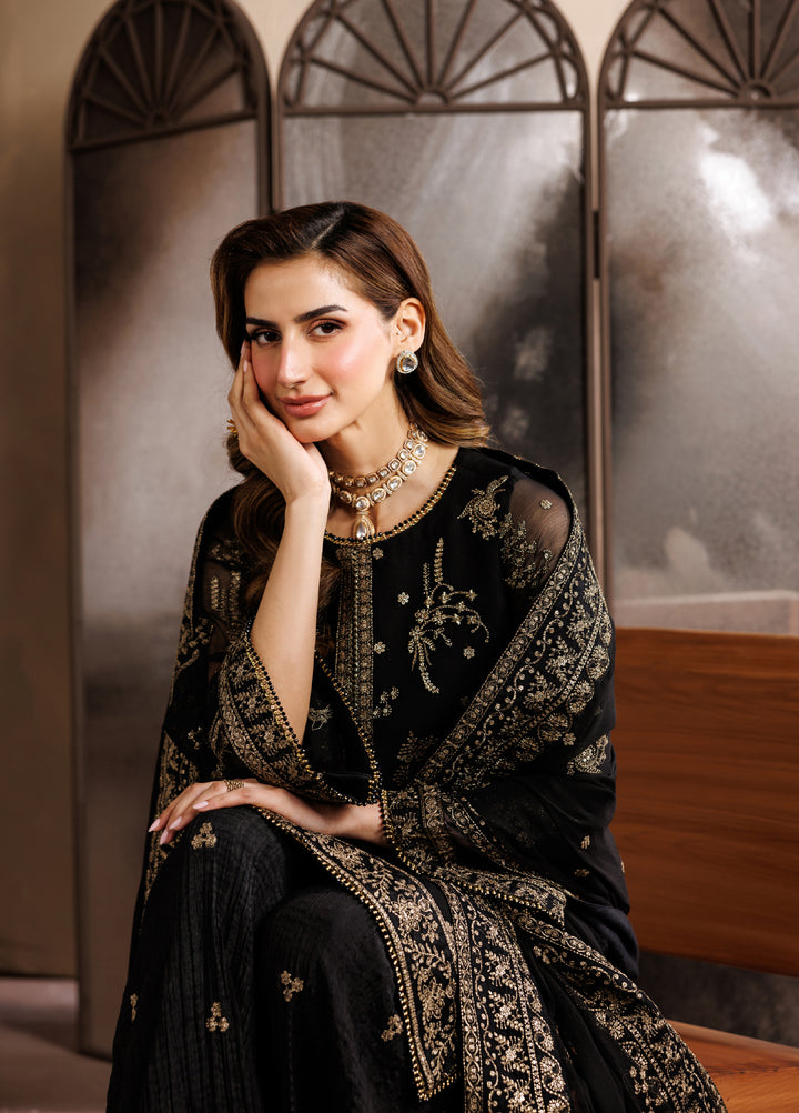 Zaryah by Zarif Unstitched Embroidered Chiffon 3 Piece Suit ZR26UZF ZF-ZYR-SUMBAL-05 - Festive Collection