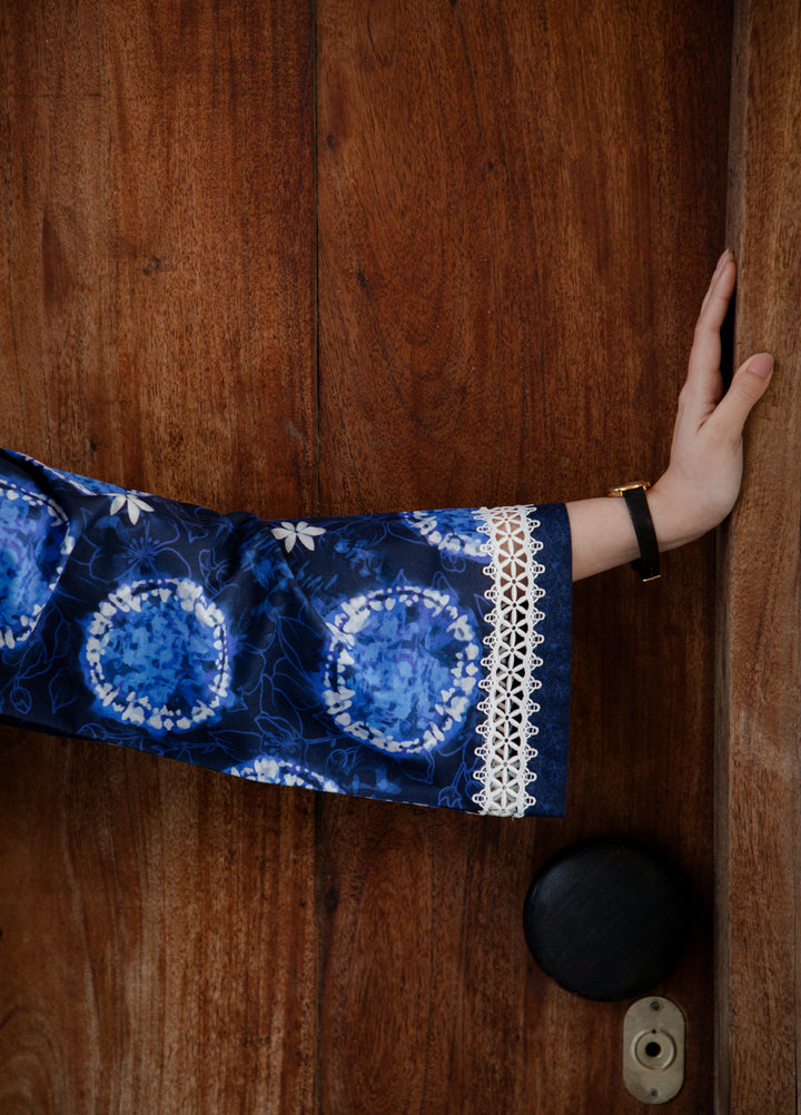 Sahar Unstitched Printed Cambric 1 Piece Shirt SS1-26-31 Moonlit Indigo - Summer Collection