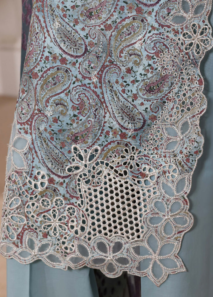 Hz Textiles RTW Cutwork Kari Embroidered Lawn 3 Piece Suit HZ26ULC CPE-3P-011 - Summer Collection