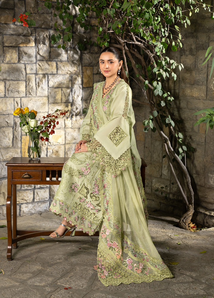 Elaf Premium Unstitched Embroidered Luxury Lawn 3 Piece Suit EL26UPL ELY-11 SPANISH MUSE - Summer Collection