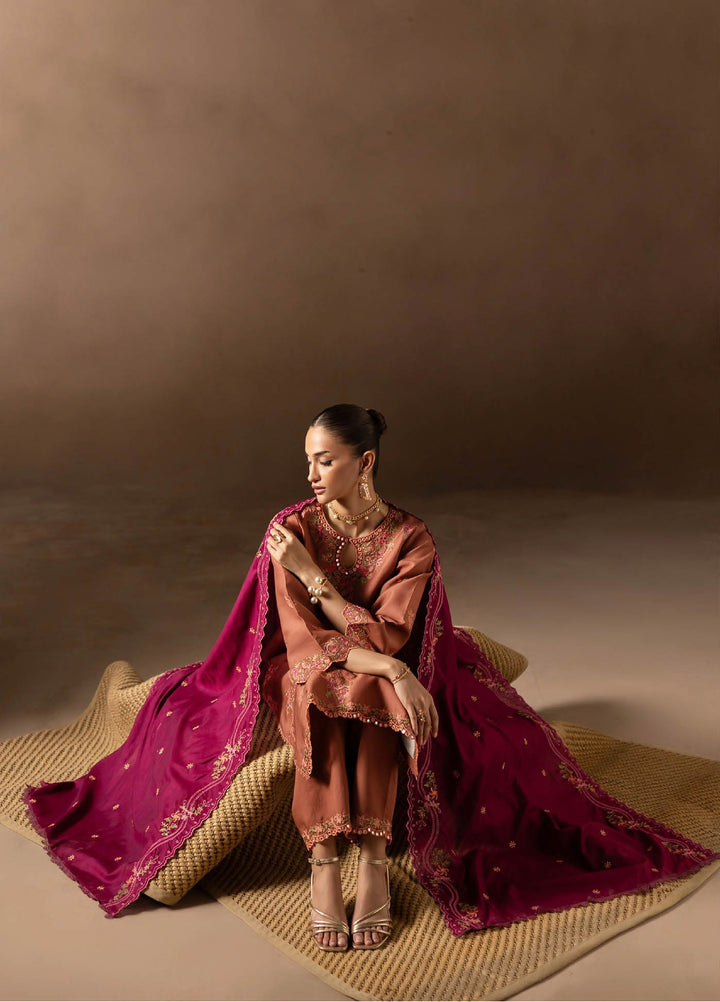 Sareen by Rajbari Unstitched Premium Viscose Chikankari 3 Piece RB25SC D-12 - Winter Collection