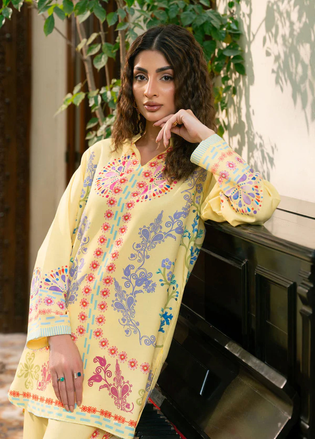 Nairah Women Pret Printed Arabic Lawn Suit NAH26PN Colada - Spring Collection