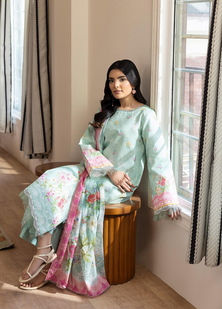 Nissa by RajBari Unstitched Printed Lawn 3 Piece Suit RB26ULN D-12 - Casual Collection