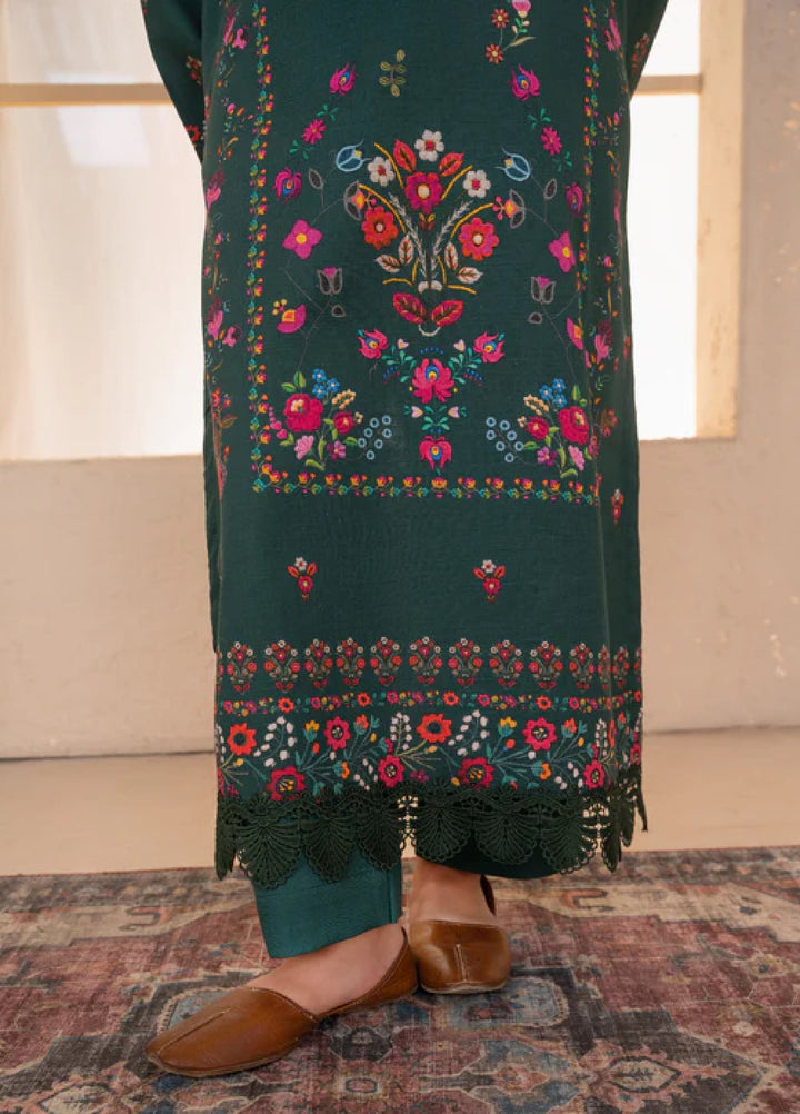 Jugnu by Chandan Nagri Women Pret Embroidered Khaddar 3 Piece Suit Neyla - Winter Collection