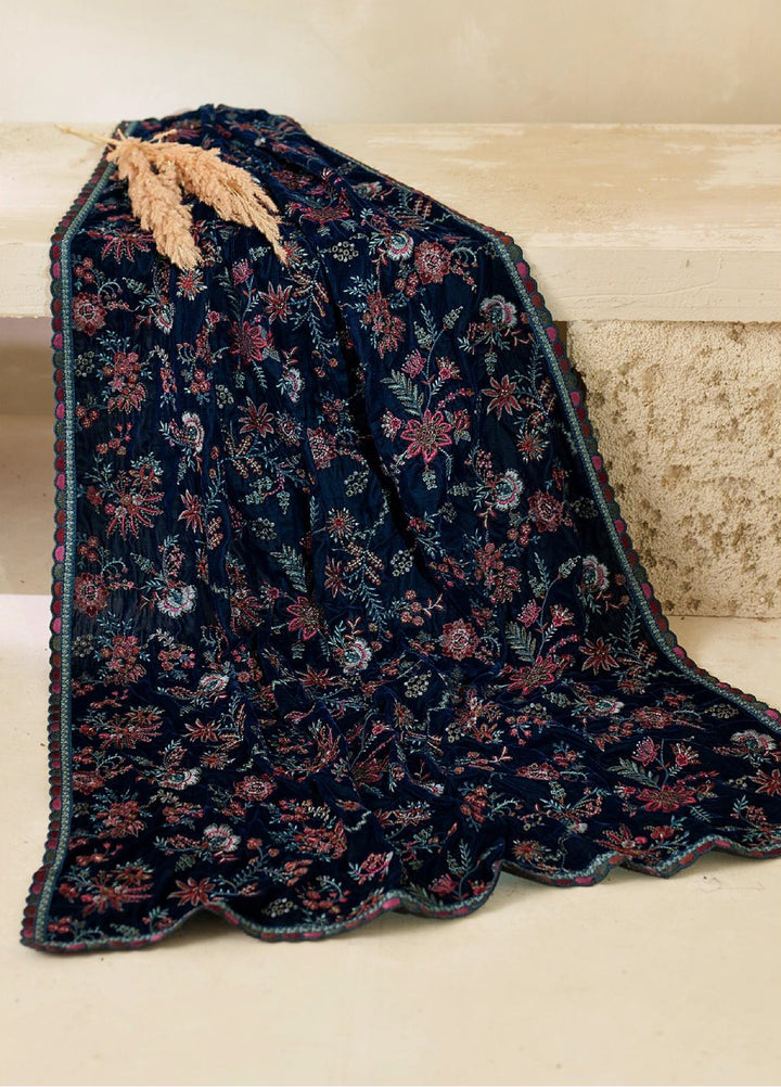 Zarif Unstitched Embroidered Raw Silk Suits 3 Piece ZRF25UF  ZRF-VS-01 - Festive Collection