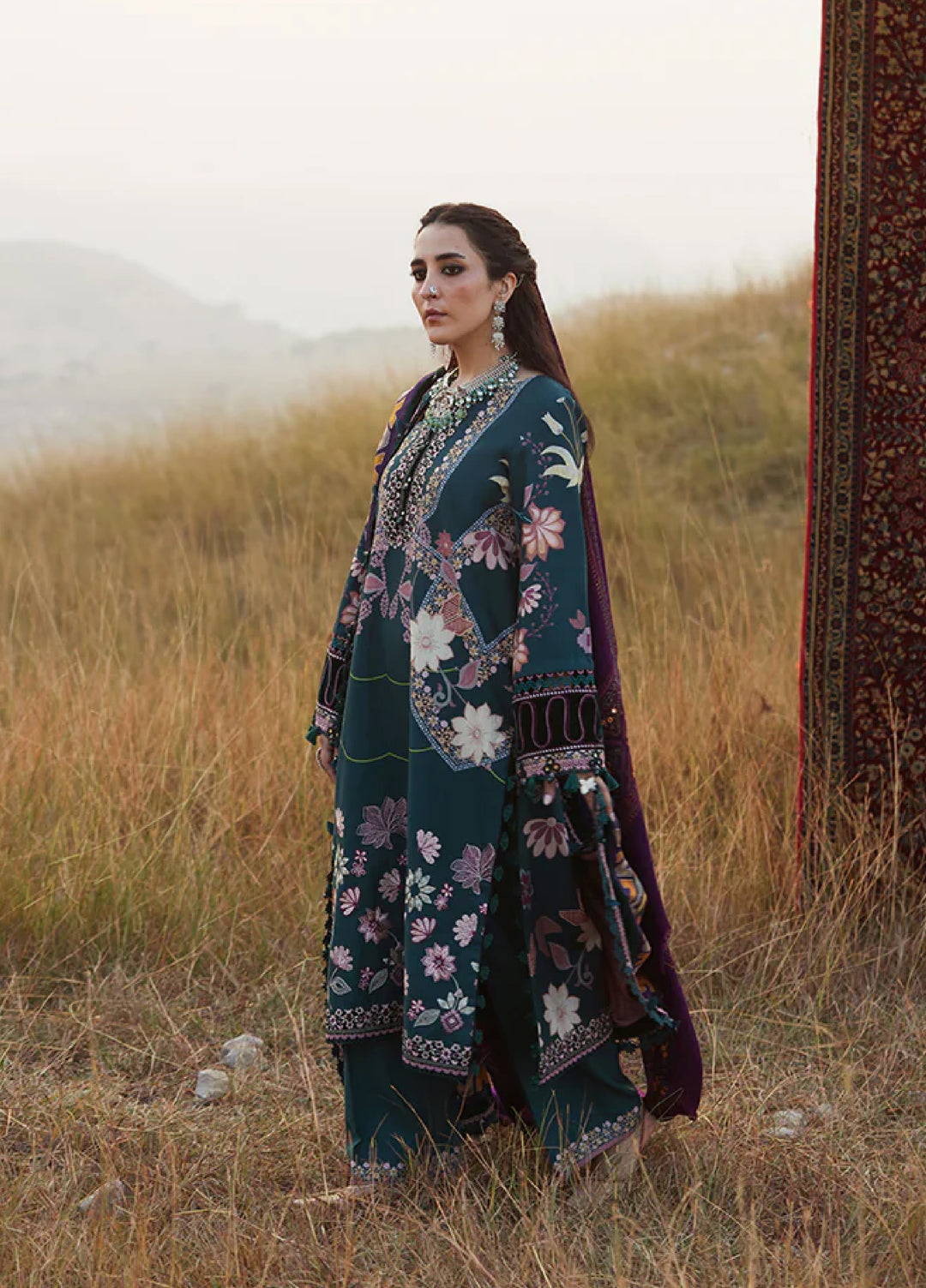Saira Rizwan Unstitched Khaddar Embroidered Suits 3 Piece SR25UW D-06 Sereneh - Winter Collection
