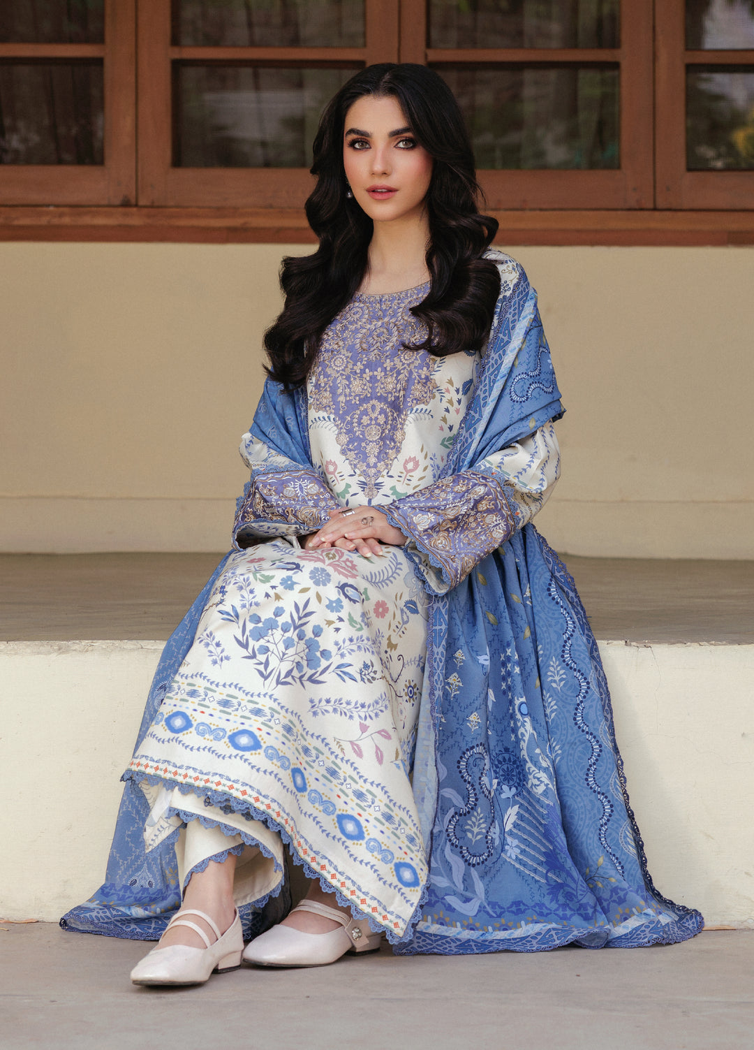 Zync by Florent Whispers Unstitched Embroidered Modal 3 Piece FL25WW FL-8A - Winter Collection