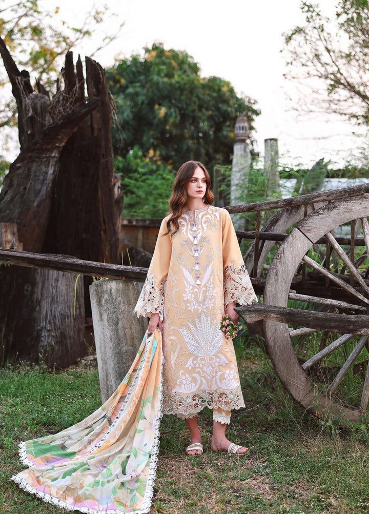 The Secret Garden by Mushq Unstitched Embroidered Lawn 3 Piece Suit MU26ULSG Wisteria Veil HUNSS260205 - Festive Collection