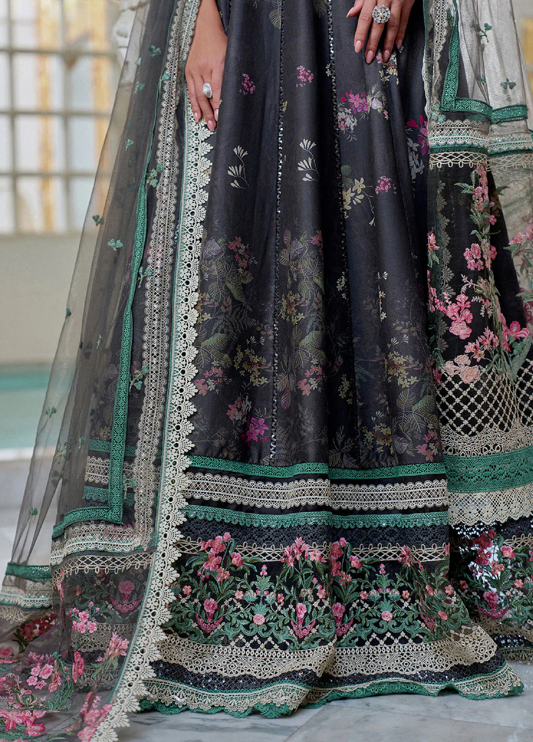 Sobia Nazir Unstitched Embroidered Luxury Lawn 3 Piece Suit SN26ULE D-10 A - Eid Collection