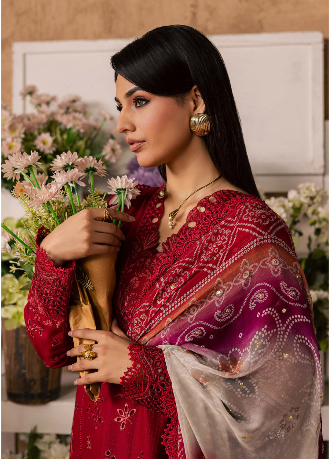 Bazar by Nureh Unstitched Embroidered Chikankari Lawn 3 Piece Suit NU26UBL NE-243 - Festive Collection