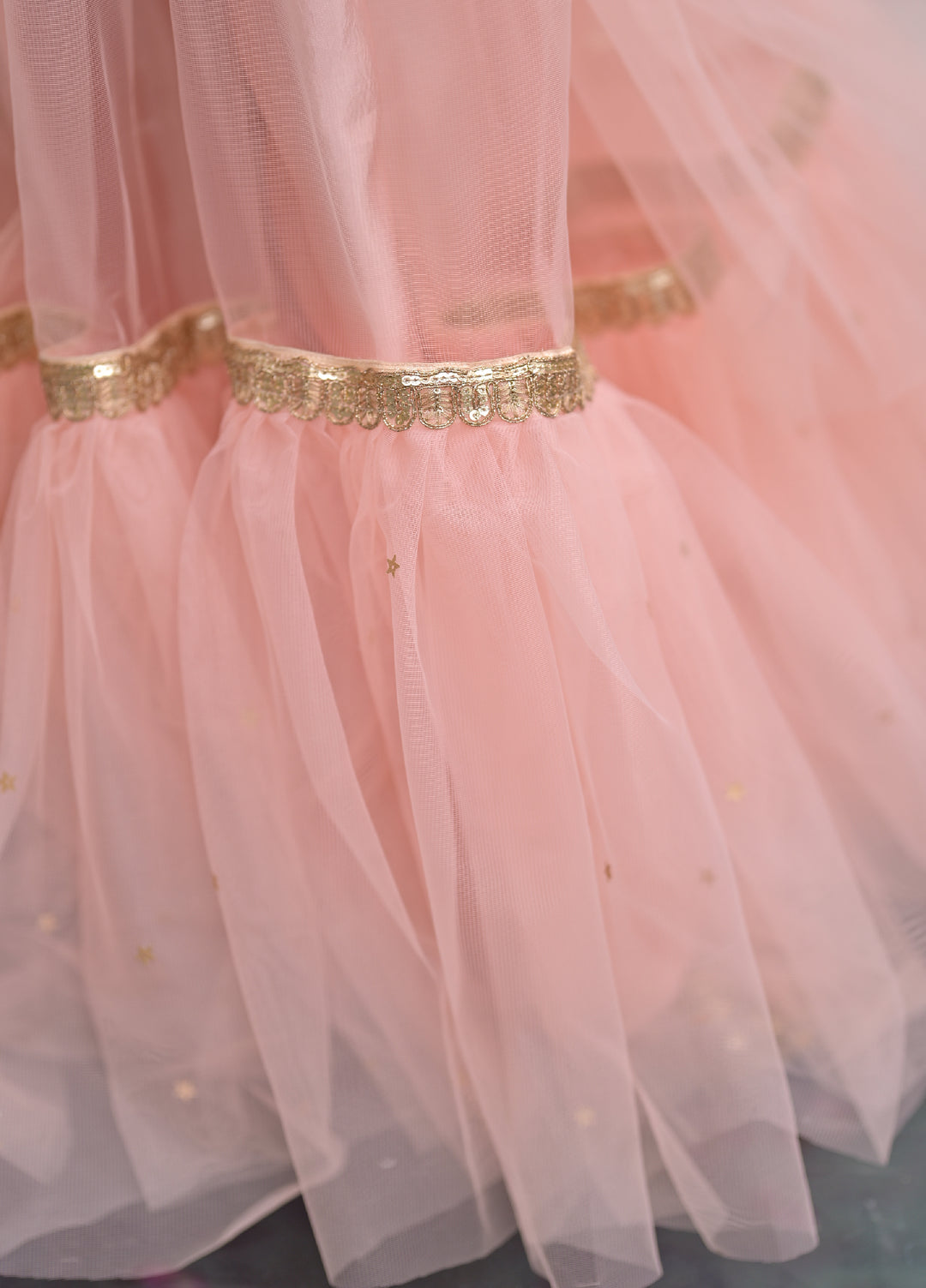 Andaz e Jahan by Qurratulain Saqib Pret kids Bareeze Net 3 Piece Embroidered Blossom Queen - Wedding Collection