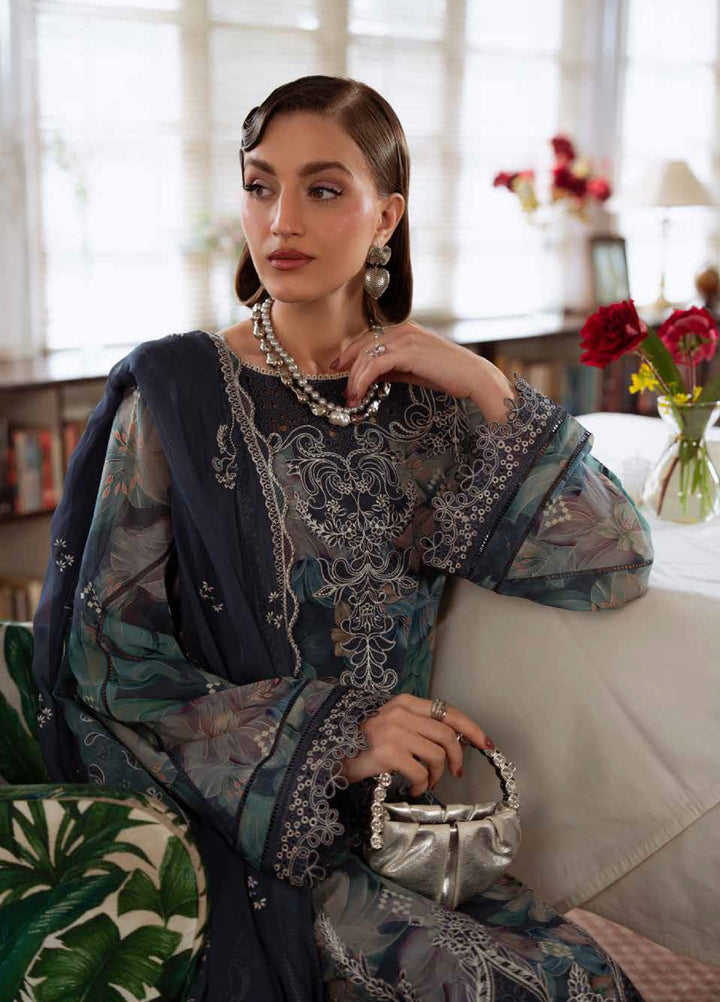 Maya by Nureh Unstitched Embroidered Swiss Lawn 3 Pcs Suit NU26UM NS-162 - Summer Collection