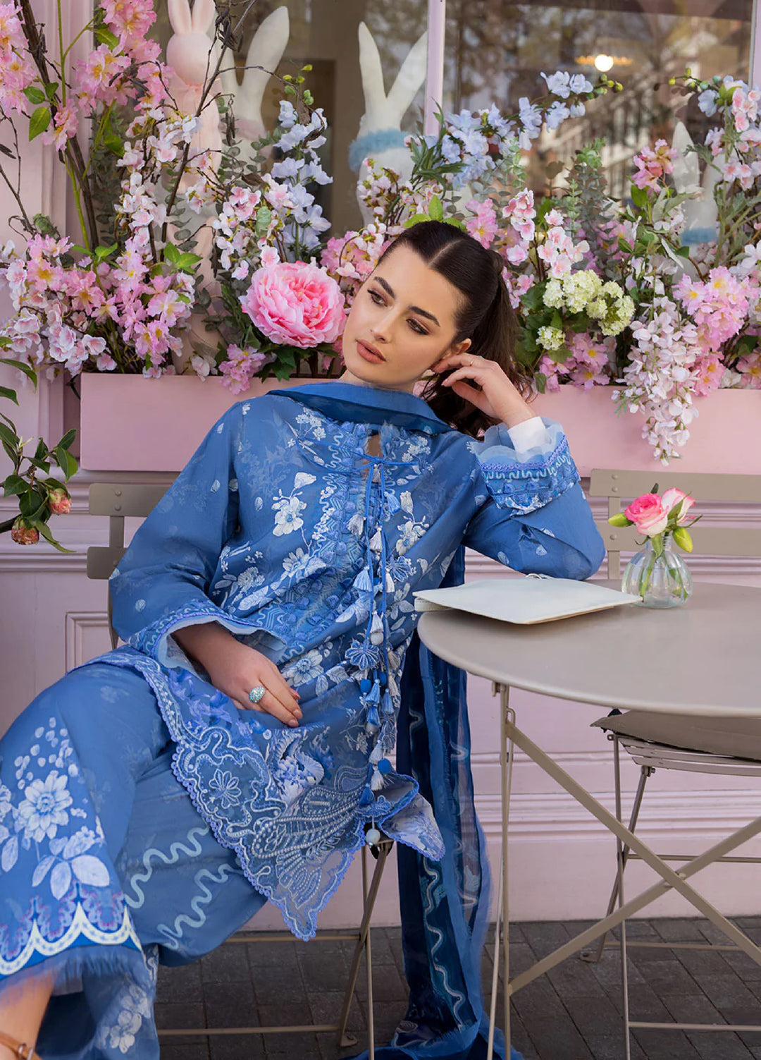 Sobia Nazir Prints Unstitched Embroidered Lawn 3 Piece Suit SN26UPL D-01A - Summer Collection