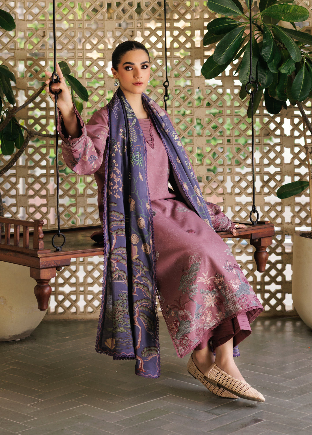 Zync by Florent Whispers Unstitched Embroidered Modal 3 Piece FL25WW FL-9A - Winter Collection