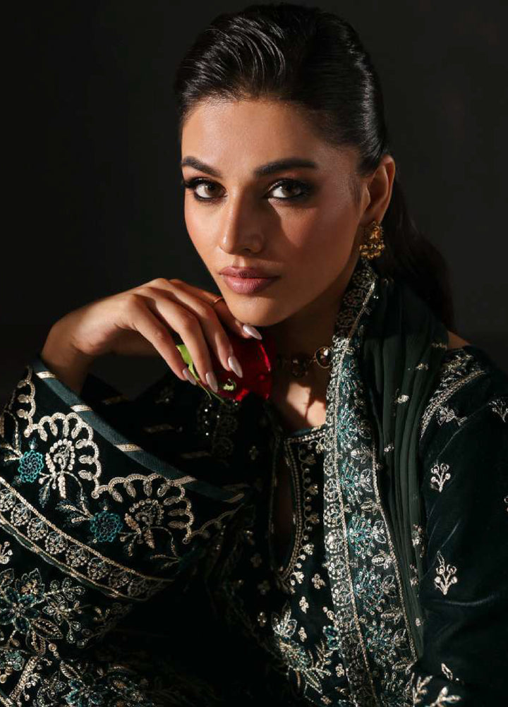 Marais by Gulaal Unstitched Velvet Embroidered 3 Piece Suits GL25VF GL-25-V12 Evana - Festive Collection