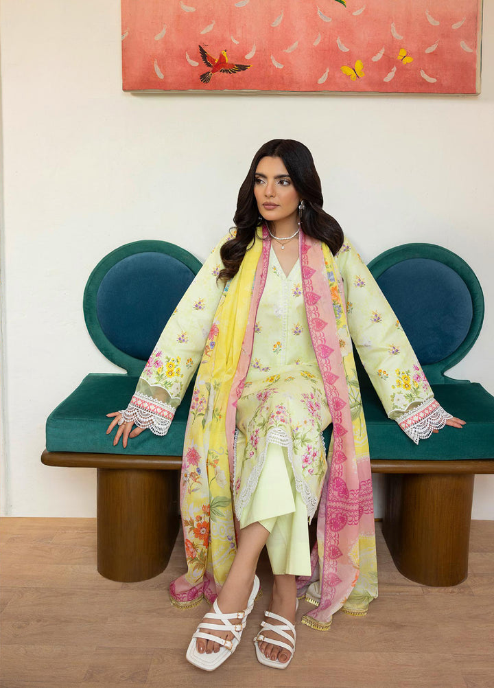 Nissa by RajBari Unstitched Printed Lawn 3 Piece Suit RB26ULN D-10 - Casual Collection