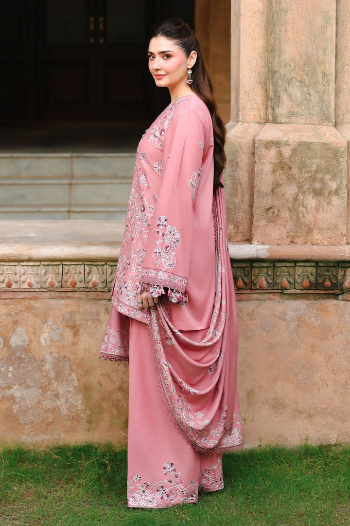 Cross Stitch Unstitched Embroidered Cotton Satin 3 Piece Suit CS26UCS Vintage Aura - Casual Collection