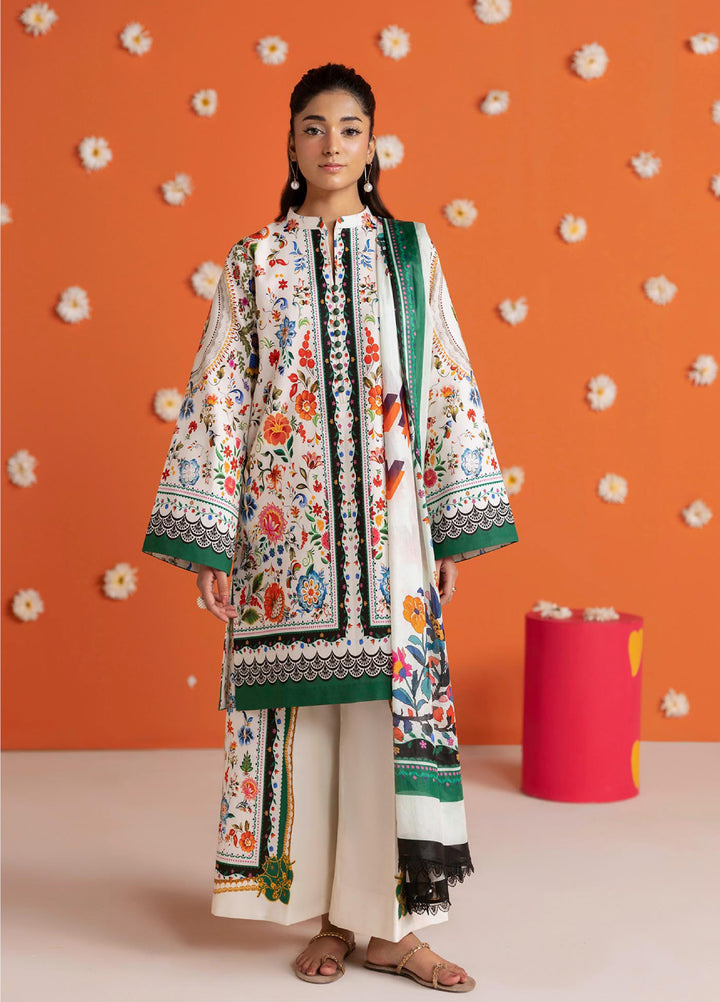 Amal Prints by RajBari Unstitched Printed Lawn 3 Piece Suit RB26UPA D-14 - Summer Collection