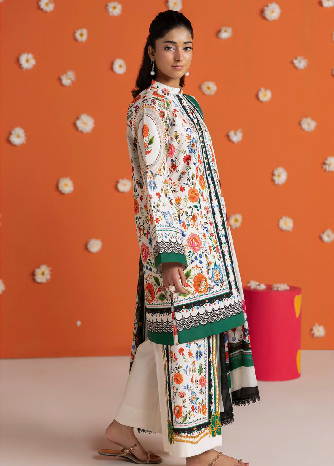 Amal Prints by RajBari Unstitched Printed Lawn 3 Piece Suit RB26UPA D-14 - Summer Collection