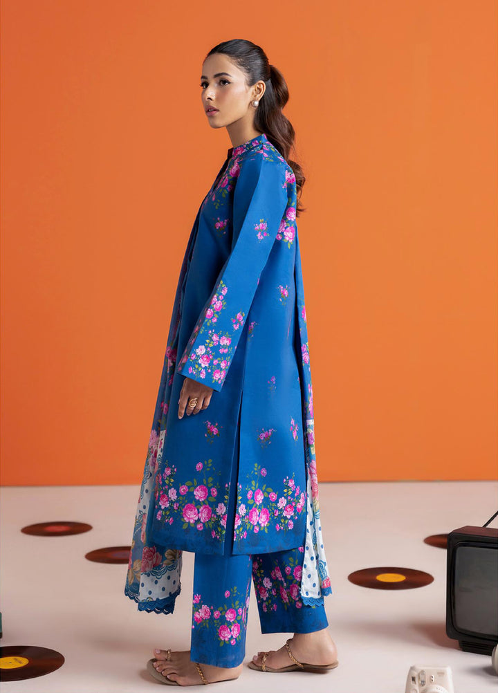 Amal Prints by RajBari Unstitched Printed Lawn 3 Piece Suit RB26UPA D-10 - Summer Collection