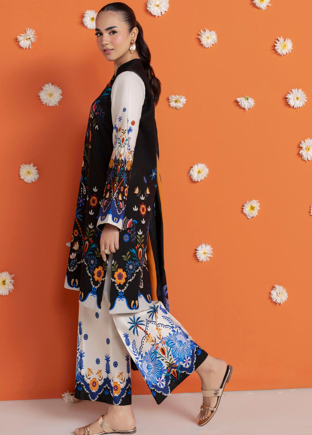 Amal Prints by RajBari Unstitched Printed Lawn 3 Piece Suit RB26UPA D-9 - Summer Collection