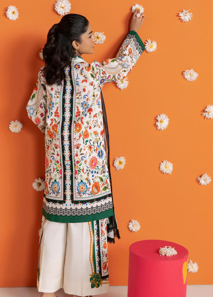 Amal Prints by RajBari Unstitched Printed Lawn 3 Piece Suit RB26UPA D-14 - Summer Collection