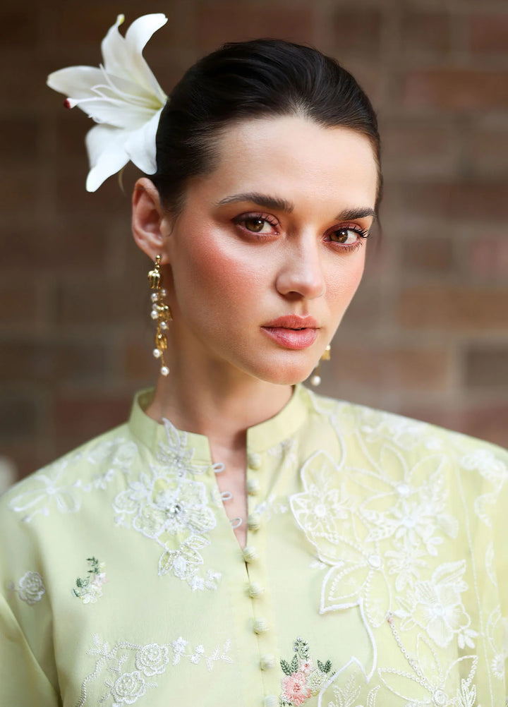 Cross Stitch Unstitched Embroidered Lawn 3 Piece Suit CS26ULE Citrus Lace - Eid Collection