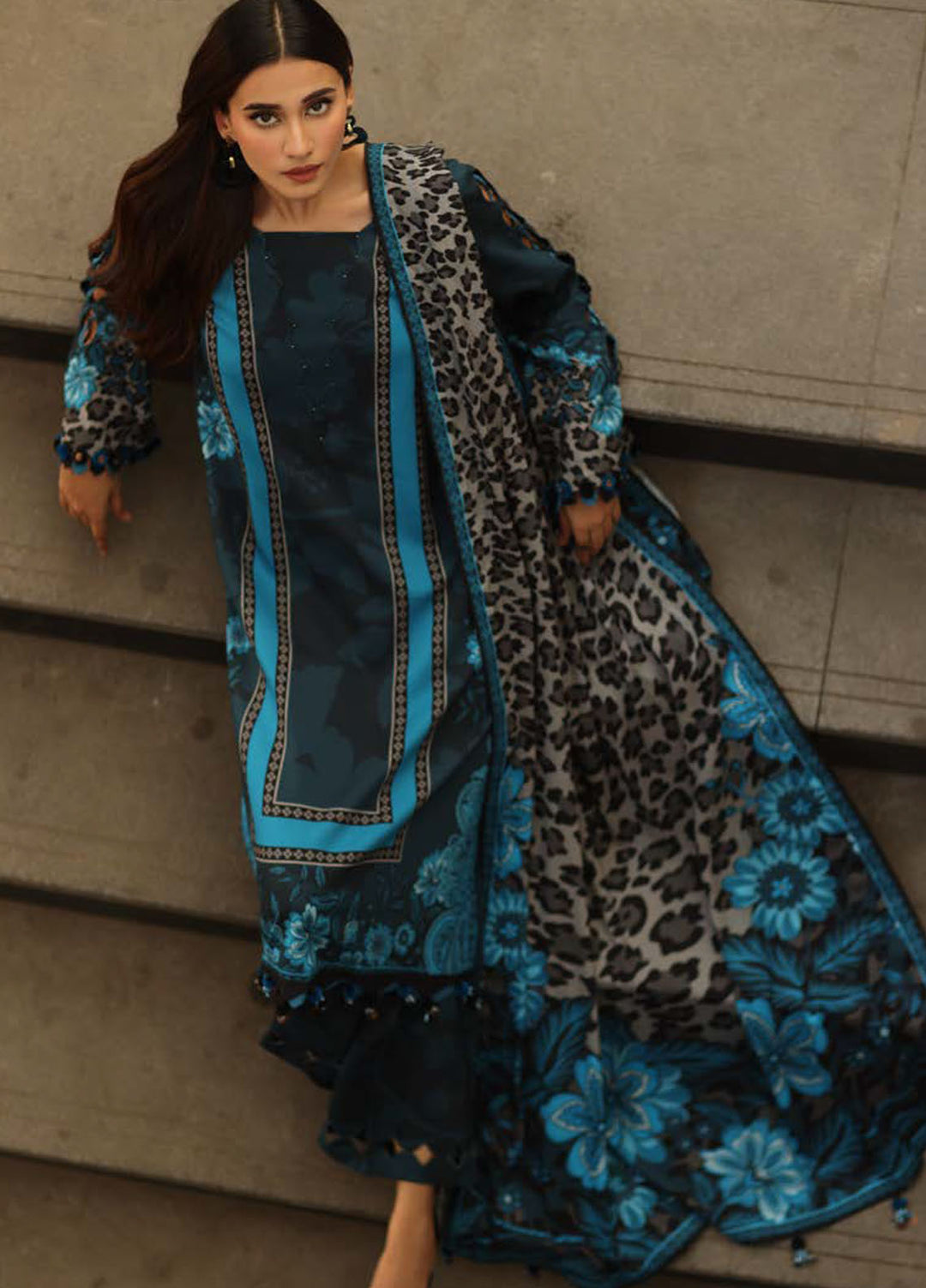 C Prints by Charizma Printed Linen Suits Unstitched 3 Piece CZ25CW CPW5-18 - Winter Collection